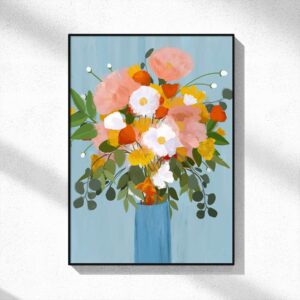 Blooming Hues in Blue